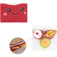 thumbnail image 3 of Squeaky Pizza Toy for Puppies Interactive Play Chew Teething and Training Material for Small Dogs, 3 of 3