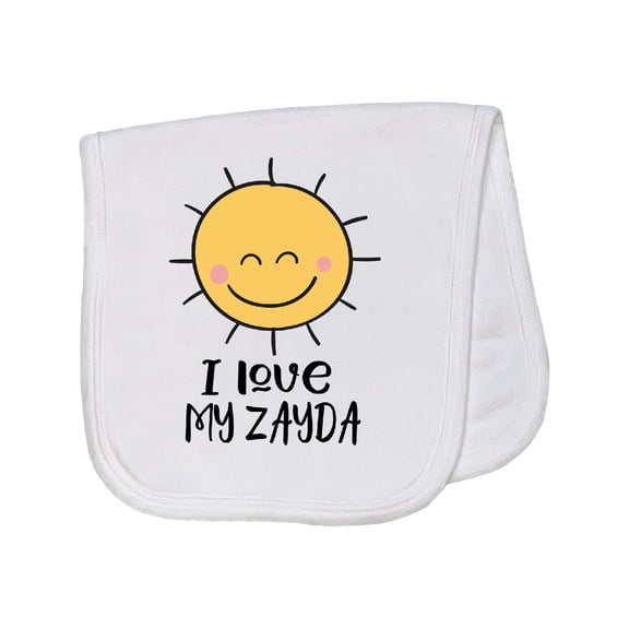 Inktastic I Love My Zayda Cute Sunshine Baby Burp Cloth