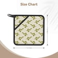 thumbnail image 3 of Disketp Green Snake Pot Holders Kitchen Insulation Mats Heat Resistant Pot-Holder Oven Anti-Scald Pads for Cooking Baking, 7.1*7.1inch, 3 of 8