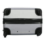 Protege Vacationer 20-inch Carry-on Expandable Hardside Luggage With 360-Spinner Wheels and Divider Pockets, Silver