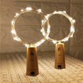 thumbnail image 5 of 12 luces para botellas, 4 colores, luces de corcho para botellas de vino, cadena de luces LED de 2 m y 20 luces, luces de Halloween, luces de Navidad, luces festivas para botellas de vino, color Vi, 5 of 5