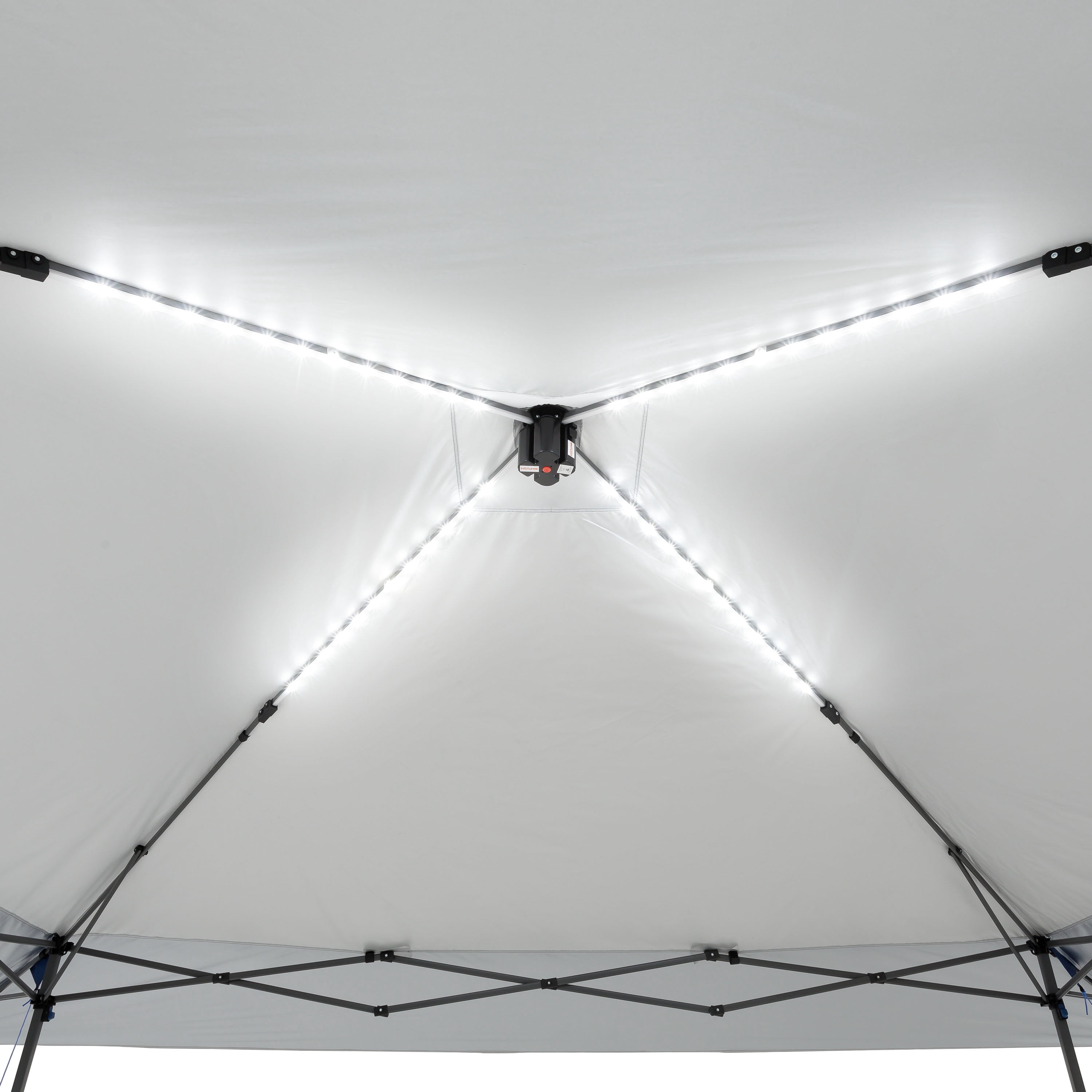 Ozark Trail 14' x 14' Instant Lighted Canopy for Camping - Blue, Gray
