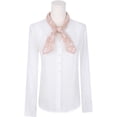 thumbnail image 2 of Women's Line Chrysanthemum Pattern Scarf Square 26.7''X26.7'' Elegant Neck Scarves for Thanksgiving  Gift One Size Orchid Pink, 2 of 6