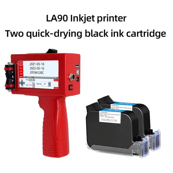 Mini Portable Printer, 2D Barcode Handheld Printer, Pattern Label Packaging Coder, Inkjet Color Fade Resistant