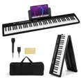 thumbnail image 1 of Teclado de piano portátil plegable Costzon de 88 teclas eléctrico negro, 1 of 7