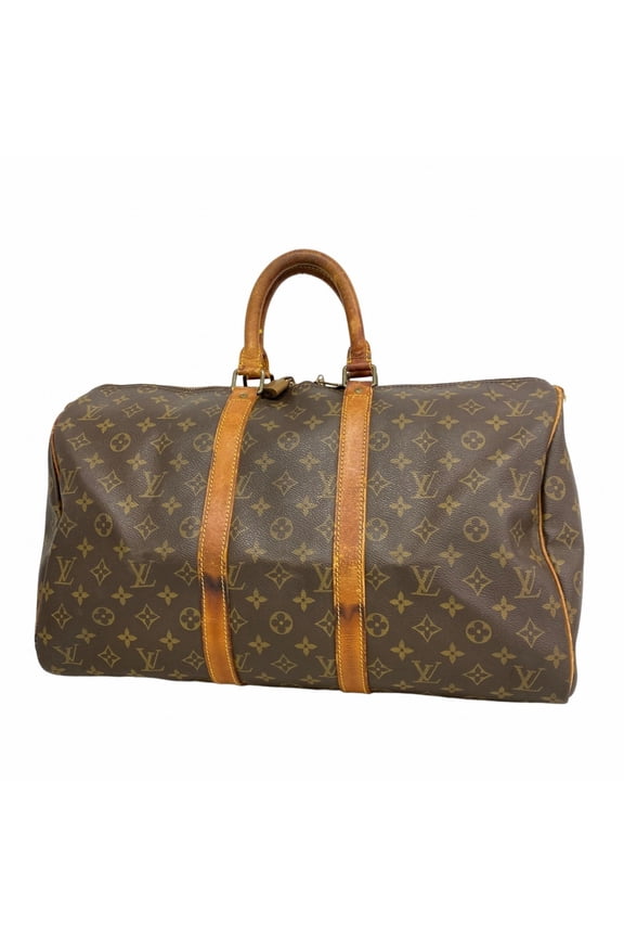 Pre-Owned Louis Vuitton Bags - Boston Monogram Keepall 45 M41428 Brown Men's & Women's