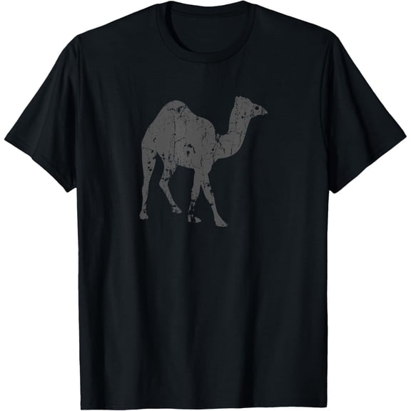 Camel Vintage Design - Camel Print T-Shirt men and women can wear, black, white, gifts