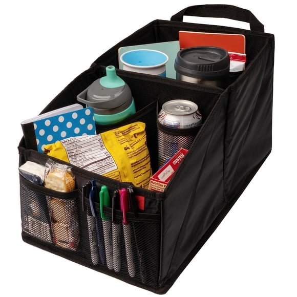 Organizador de asientos de coche Lusso Gear con portavasos y 9 compartimentos