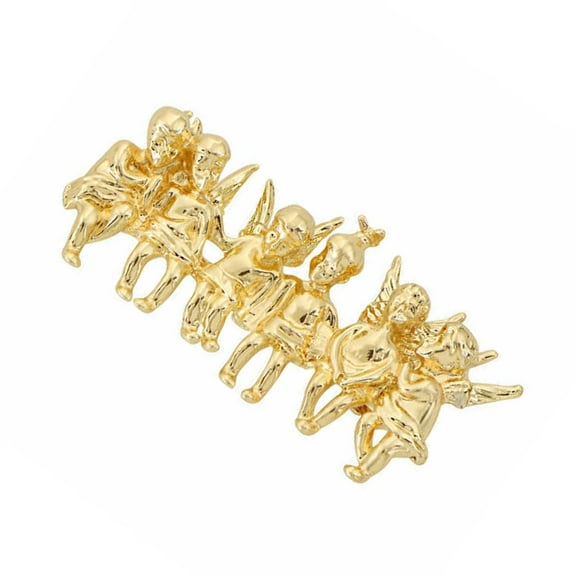 SDFGTstore Lovely Six Angel Design Brooch Pin Lightweight Alloy Jewelry Gift For Women Men