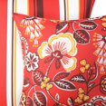 thumbnail image 2 of Phantoscope Outdoor Waterproof Floral Printed Decorative Throw Pillow Cover for Patio Garden, Red 12x20 Inch, Pack of 2, 2 of 7