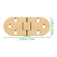 thumbnail image 2 of Niceauty Small Golden Copper Hinges for Wooden Boxes Smooth Folding 180 Degree Furniture Hinge, 2 of 6