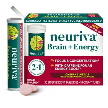 Neuriva Brain + Energy Effervescent s, Cherry Limeade, 30ct