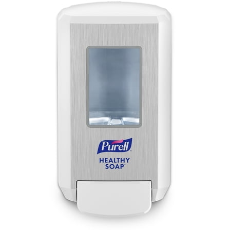 Purell Soap Dispenser,Wall Mount,Manual, Push-Style, White 5130-01