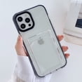 thumbnail image 2 of For Apple iPhone 11 Pro Max Shockproof Hybrid Silicone Wallet Card Slot Holder Clear Case Cover, 2 of 2