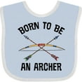 thumbnail image 3 of Inktastic Boys Archery Born to Be an Archer Boys or Girls Baby Bib, 3 of 4