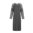 thumbnail image 5 of Women's Cotton Sleepwear Long Sleeves Nightgown Sleep Dress for Women Night Shirts, 5 of 5