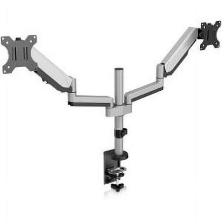 UPC: 0662919099096 | V7 DM1DTA-1N Desk Mount for 32  Monitor 34lb Load Capacity – Silver