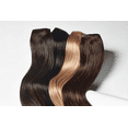 thumbnail image 6 of Satin Strands 18 Inch Blonde Ombre Seamless Clip in Hair Extensions, 100% Human Hair, Add Length and Volume, 6 of 7