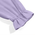 thumbnail image 5 of Dlentnea Girls Tops Elegant Ruffle Long Sleeve Blouses Kids Button down Uniform Schools Dress Shirt Tops, 5 of 6