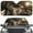Bulldog Cat, variant on FORUDESIGNS Cardinal Sunflower Pattern Car Windshield Sun Shade Foldable Auto Windshield Dash Protector Auto Window Shades for UV Rays and Sun Screen Protection,57.1 x 27.4 inches
