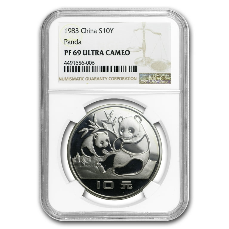 1983 China Silver Panda 10 Yuan PF-69 NGC - Walmart.com