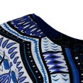 thumbnail image 6 of Unisex African Embroidery Prints Dress Cotton Dashiki Shirt Hippie Tshirt - Blue, as described, 6 of 6