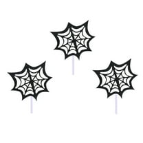 Halloween Cake Inserts Bat Witch Hat Decoration for Festival Parties Party Cake Supplies (6pcs) 6PCS