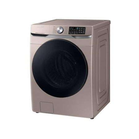 Samsung - 4.5 Cu. Ft. High-Efficiency Stackable Smart Front Load Washer with Steam and Super Speed Wash - Champagne