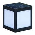 thumbnail image 4 of 2x luz blanca cuadrada LED de energía solar para la decoración al aire libre del jardín del poste de la cerca Zulema Poste de la lámpara del pilar del jardín, 4 of 8
