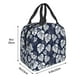 thumbnail image 3 of Easygdp White Leaves Bolsa Térmica Premium - Tela Oxford Impermeable, Gran Capacidad, Bolsillo Frontal, Unisex para Trabajo, Escuela, Actividades al Aire Libre y Picnics, 3 of 8