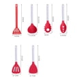 thumbnail image 6 of Ludlz 6 Pcs Silicone Kitchenware Set Storable Non-stick Heat-resistant Spatula Spoon Combo Ergonomic Handle Kitchen Utensils, 6 of 8