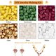 thumbnail image 4 of Kit para hacer pulseras de cuentas de 6 colores, 2264 piezas, cuentas de vidrio en forma de cubo con agujas de hilo elástico, cuentas pequeñas, pulseras de cuentas, 4 of 6