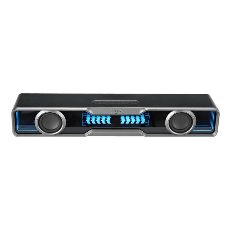 Edifier QS30 Multimedia Soundbar, Bluetooth V5.4 Enhanced Bass Integrated Mic with Dynamic Lighting Multiple Sound Effects, USB Powered Speaker for Desktop PC Laptop Tablets - Black