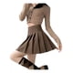 thumbnail image 2 of Falda Short Minifalda Plisada A Cuadros De Estilo Coreano, 2 of 8