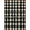 Black White Brown, Pattern 20, variant on ODIKA 8'x10' Washable Area Rug Non-Slip Chair-Friendly Mat Plank Plaid Frame Retro Panel Farmhouse Border Motif Door Vintage Refined for Dining Room, Large Office, Lounge