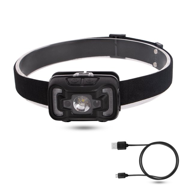 Soidarity COB faro exterior 330lm Sensor de señal de advertencia USB recargable pesca faro impermeable manos libres 3,7 V 1800 mAh ciclismo Ropa Deportiva, Zapatos Soidarity OD026706-00