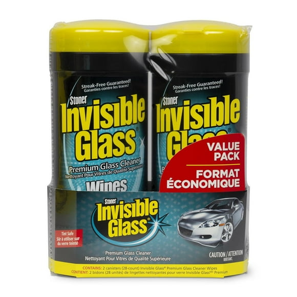 Invisible Glass Lingettes 28 comptes 2 paquets
