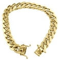 thumbnail image 3 of 10K Yellow Gold 10.75mm Super Solid Miami Cuban Link Bracelet Box Clasp 8 Inch, 3 of 3