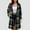 Army Green, variant on SYMOID Hot Pink Plaid Wool Blend Long Coat for Women - Mid-Length, Warm for Fall Winter, Open-Front, Inclusive Sizing S-XXL, Casual Outerwear,Size 2XL