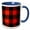 Blue/White, variant on 3drose, Image of Rob Roy Clan Kilt Scottish Tartan Plaid Pattern, 11oz Mug