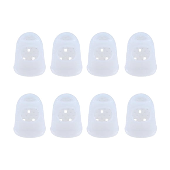8 protectores de dedos de silicona para guitarra, accesorios para guitarra, protectores de dedos de silicona para S