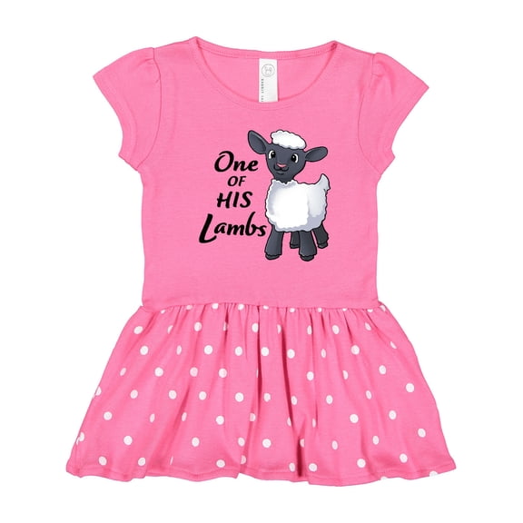 Inktastic One of His Lambs- Easter Sheep Girls Toddler Dress