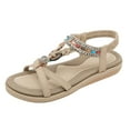 thumbnail image 2 of AXXD Womens Sandals Comfortable Dressy Flat Gladiators Summer Slip On Mothers Day, 2 of 9