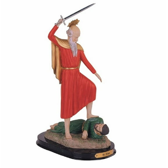FC Design 12"H Saint Elias Statue Holy Figurine Religious Decoration