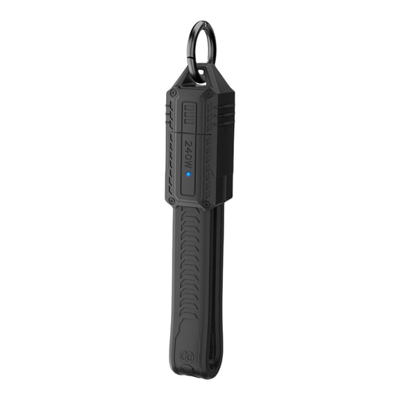 USB4 Cable Support 80Gbps Type C Data Transfer Dustproof Keychain Shape Design 240W Charging Cord for Laptop Tablet
