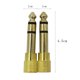 thumbnail image 2 of GAXIRE 2Pares Adaptador Estéreo Para Auriculares Metal Dorado Compatible Con Smartphones Y Tabletas, 2 of 8