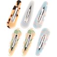 thumbnail image 1 of Girls Hair Accessories Women Styling Hair Clip Fashion Square Acetate Sheet 6Pcs, 1 of 4