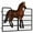 black(Double-Layer-48*32in), variant on Single Layer Reinforced Horse Stall Guard, 48" Wx24 H Heavy Duty Steel Gate, Quick Install Barn Door, Multi-Use Ventilation Fence, for Horse Safety Airflow
