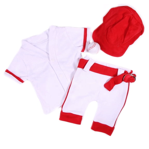 Baby Photo-Shooting Props Baseball Costume Photostudio Clothes Shirt & Hat Pants Photo Clothes Unisex Bodysuit