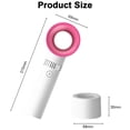 thumbnail image 5 of IDOLCO USB Rechargebale Handheld Fan, 1200 mAh Bladeless Mini Portable Fan with Base [White/Pink], 5 of 6